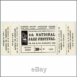 Rolling Stones 4th National Jazz Festival 1964 Concert Ticket (UK)