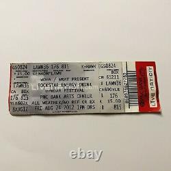 Shinedown Godsmack Staind Papa Roach Uproar Festival Concert Ticket Stub 2012