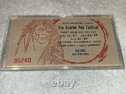 THE DOORS LED ZEPPELIN 1969 SEATTLE POP FESTIVAL UNUSED CONCERT TICKET Guess Who