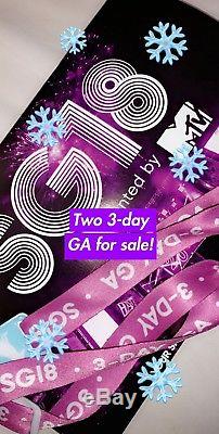 TWO SnowGlobe 3 Day Music Festival Tickets ($240 Each Ticket!)