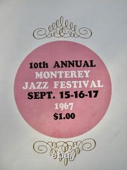 Terrific 10th Annual Monterey Jazz Festival 1967 Program & Ticket Order Form