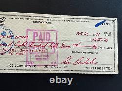 Texas World Music Festival Texxas Jam July 1978 Final Check from Ticket Sales