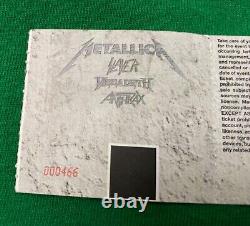 The Big 4 Metallica Slayer Megadeth Anthrax ticket stub Indio, CA 4/23/11 Metal