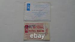 The Faces Etc Reading Festival 1972 Ticket/pass And Marquee Flyer, Quo, Genesis