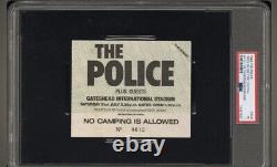 The Police U2 1982 Concert Ticket Rock On The Tyne Festival PSA 1 Gateshead