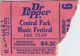The Ramones 1980 Concert Ticket Stub Dr. Pepper Central Park Music Festival