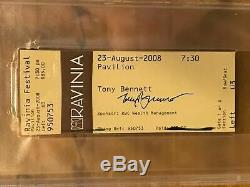 Tony Bennett autographed 2008 Ravinia Festival ticket PSA DNA Certified