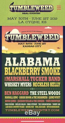 Two 3 Day Reserved Seat Tickets For The Tumbleweed Real Country Music Festival