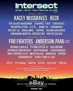 Two Intersect Music Festival 2-day Ga Tickets 12/6-12/7 Las Vegas, Nv