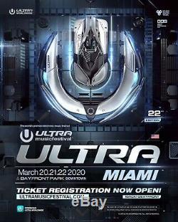 Ultra Music Festival 2020 GA Ticket 3-day pass