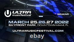 Ultra Music Festival 2022 3-Day Event Wristband