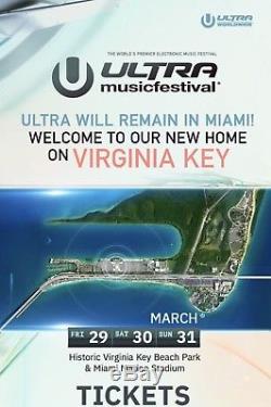 Ultra Music Festival Miami 2019 Tickets GA 3-Day