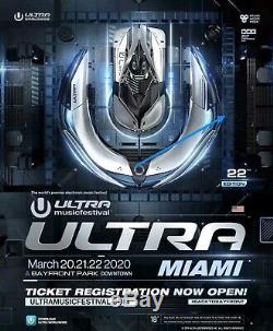 Ultra Music Festival Miami 2020 3 day GA Ticket(4 Tickets)