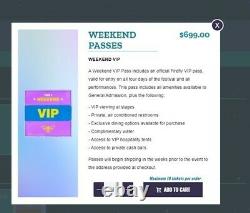 VIP 4 day Firefly Music Festival passes $400 (withBillie Eilish!)