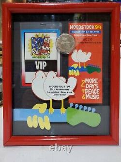 Very Rare Woodstock 1994 Music Festival VIP 10 coin, general adm. Ticket withCOA