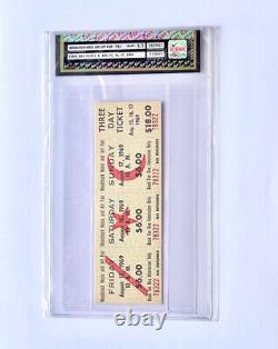 WOODSTOCK MUSIC FESTIVAL 1969, Unused Rare? $18 Ticket ICERT-8, Hendrix, Joplin