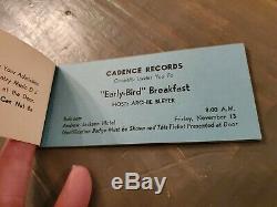 WSM'S 8TH ANNUAL NATIONAL COUNTRY MUSIC DJ FESTIVAL TICKETS 1959 Grand Ole Opry