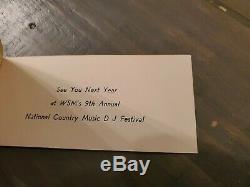 WSM'S 8TH ANNUAL NATIONAL COUNTRY MUSIC DJ FESTIVAL TICKETS 1959 Grand Ole Opry