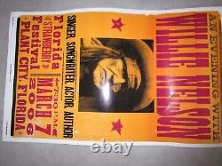 Willie Nelson STRAWBERRY FESTIVAL Poster March 7, 2006 & Admission Ticket MINT