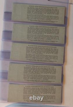 Woodstock Festival 1969 set of 5 sequential three day tickets 45781-45785