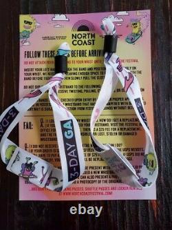 X2 North Coast Music Festival 3-Day GA Wristbands & Parking Pass