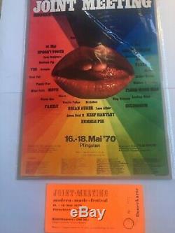 Yes Joint Meeting Music Festival Ticket 1970