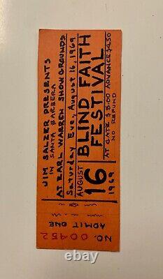 (psa 1.5 & 2 Promos) 1969 Blind Faith Festival Full Tickets Warren Showgrounds